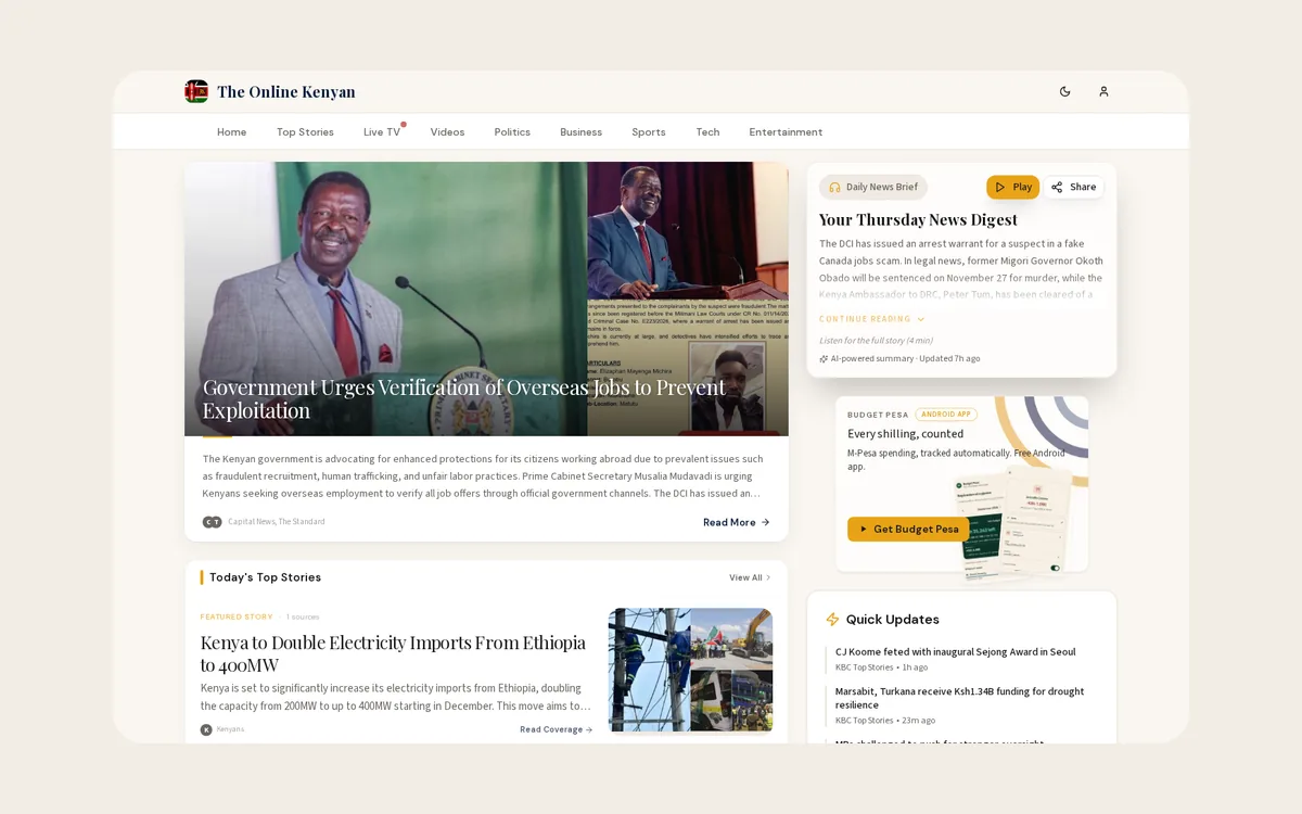 The Online Kenyan screenshot
