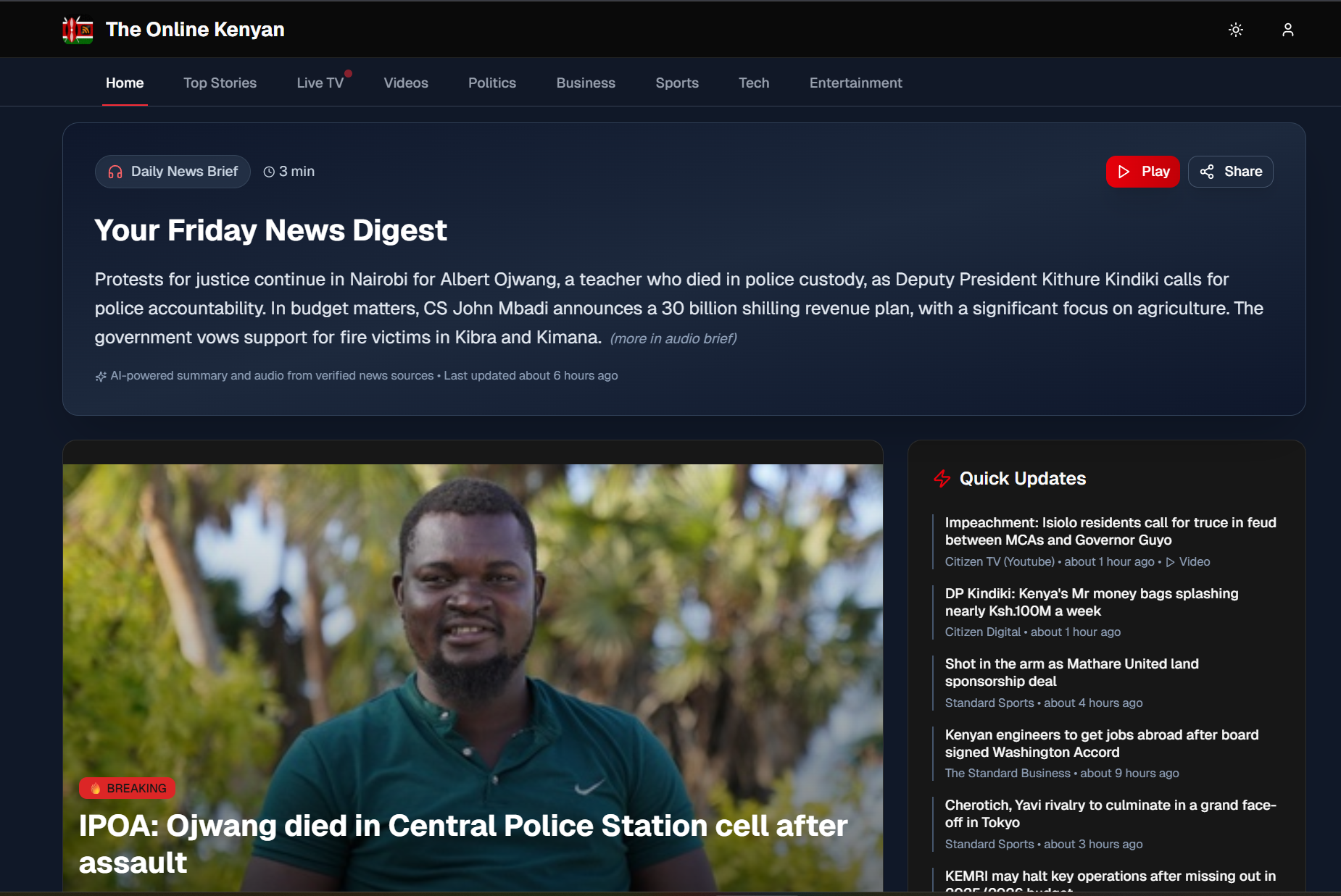 The Online Kenyan screenshot